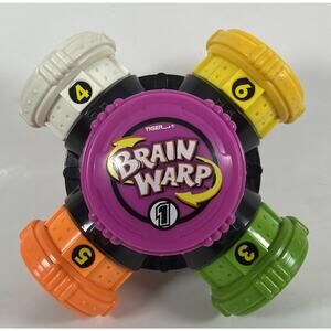 Vintage 2002 Tiger Electronics Brain Warp Handheld Talking Skills Game